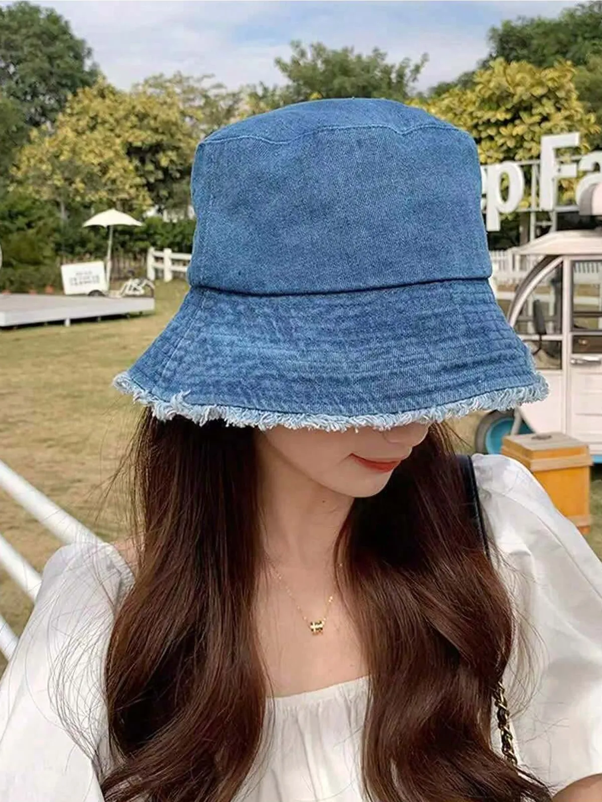 1pc Denim Fishermen Hat