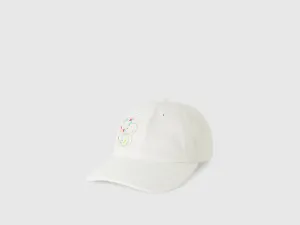 CAP WITH DENIM LOOK PRINT