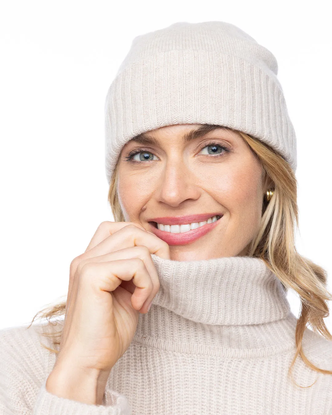 Cashmere Ribbed Hat