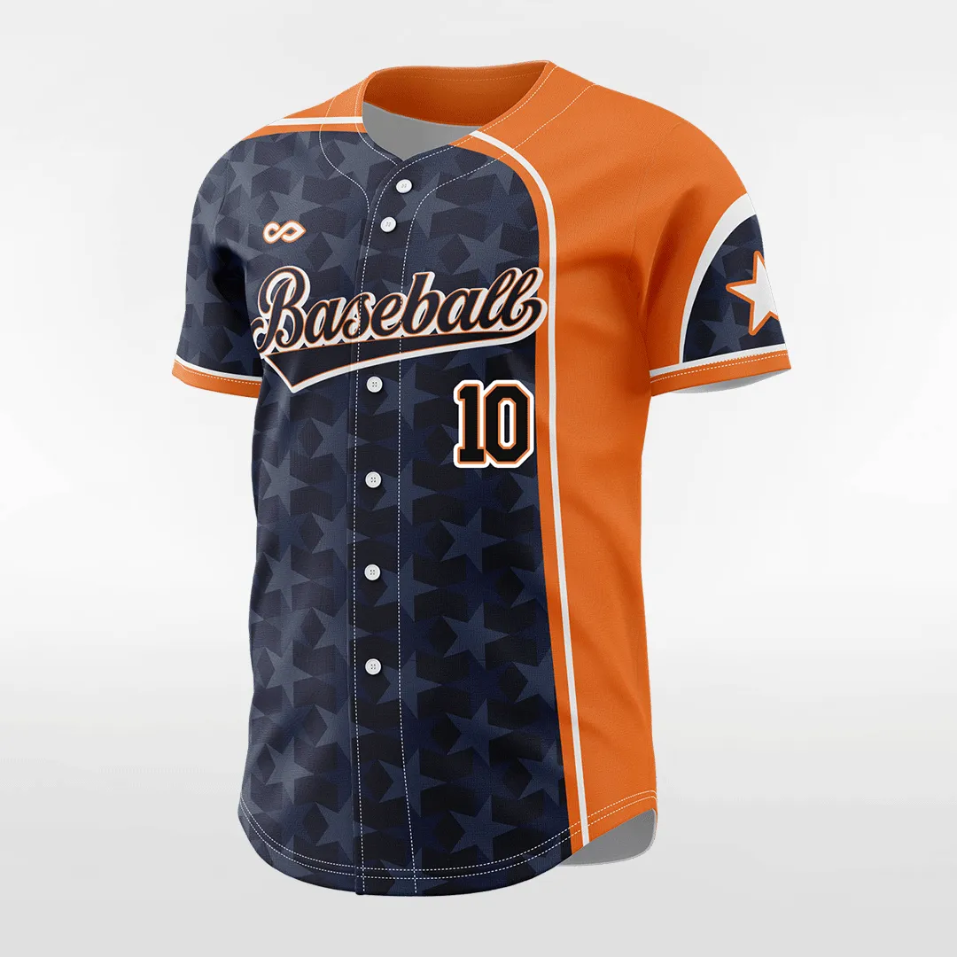 Classic5 - Customized Men's Sublimated Button Down Baseball Jersey