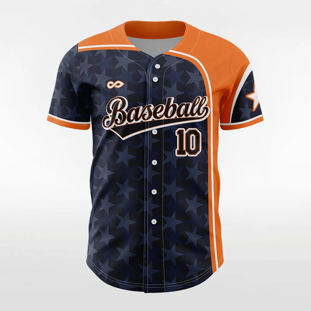 Classic5 - Customized Men's Sublimated Button Down Baseball Jersey