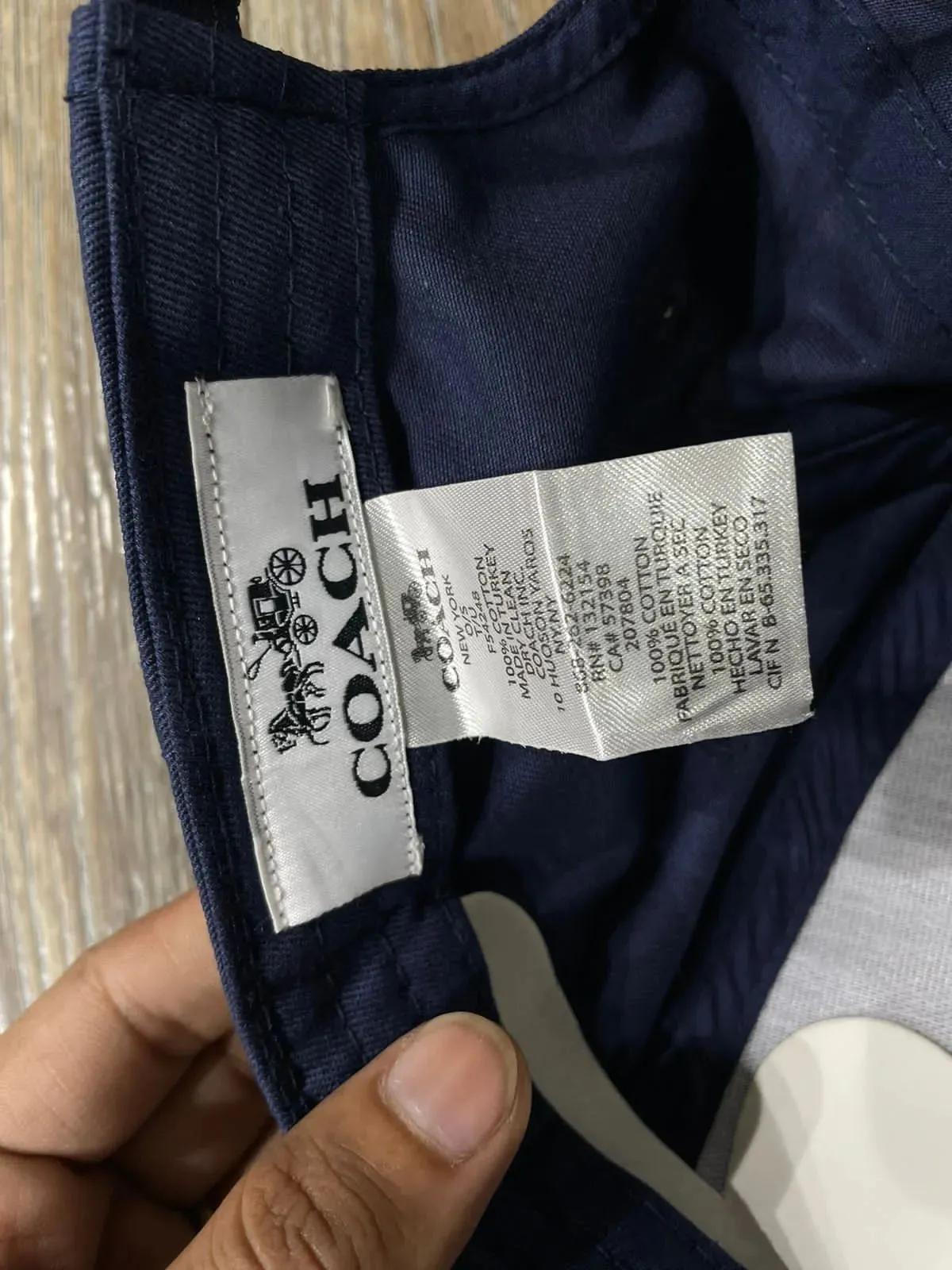 COACH || Coach 1941 House Of Leather Silk Bandana in Blue Cap