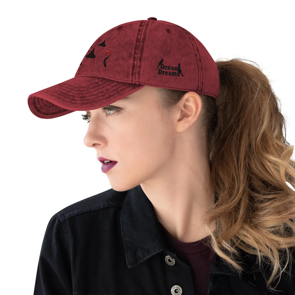 Eagle Ray City design Vintage Cotton Twill Cap