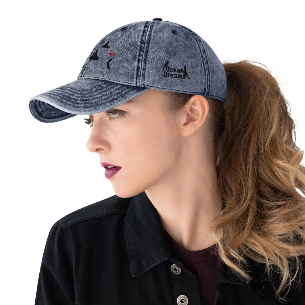 Eagle Ray City design Vintage Cotton Twill Cap