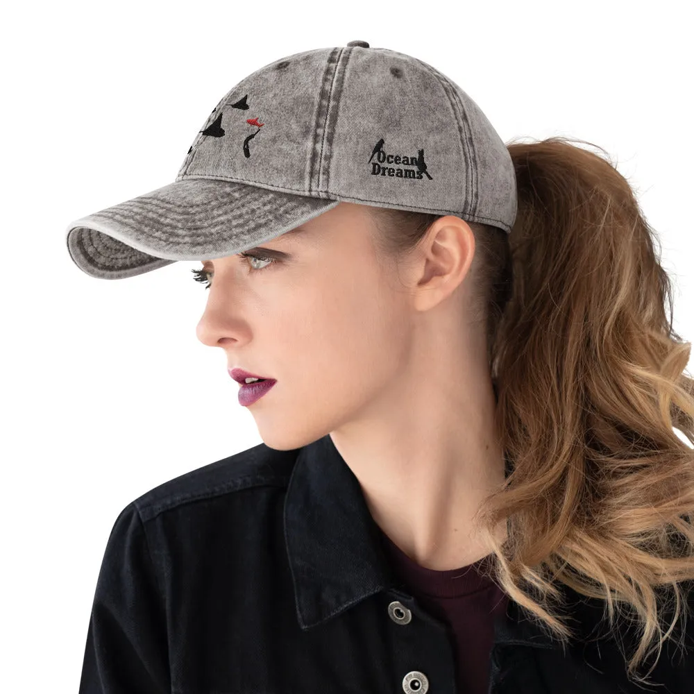 Eagle Ray City design Vintage Cotton Twill Cap