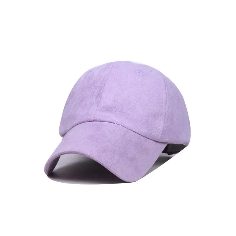 High Quality Female Suede Snapback Baseball Caps Fashion Gorras Fur Golf Cap Hip Hop Flat Hat Men Bone For Men Women