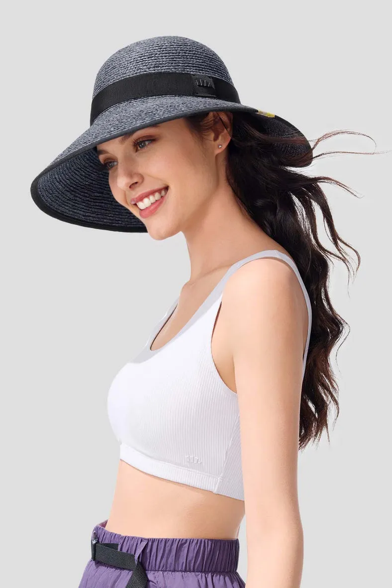 Horizon - Women's Wide Brim Sun Straw Hat UPF50  AL717