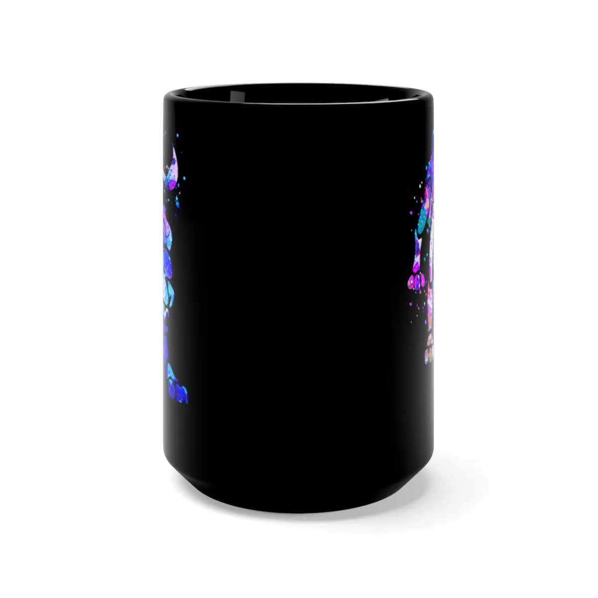 Leo Zodiac Sign Black Mug 15oz