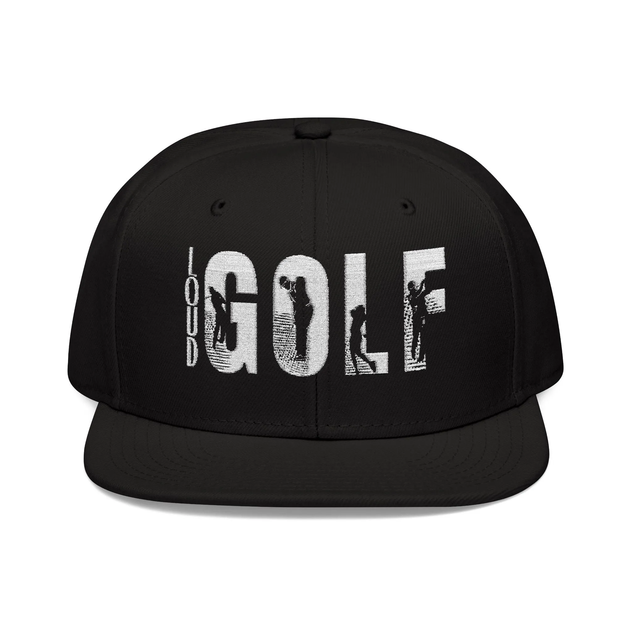 LOUD GOLF Embroidered Snapback Hat - Trendy Headwear for Golf Enthusiasts -Hats