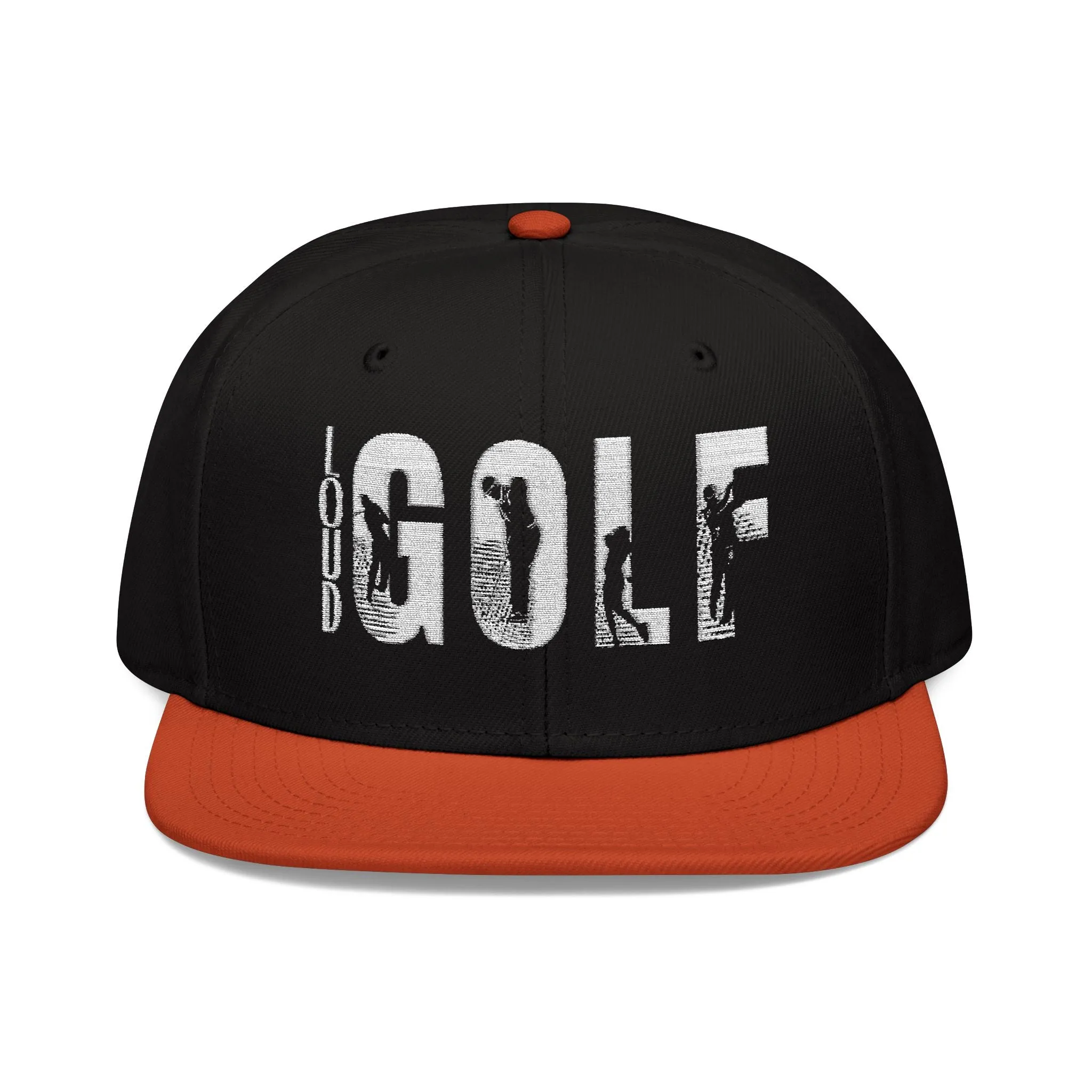 LOUD GOLF Embroidered Snapback Hat - Trendy Headwear for Golf Enthusiasts -Hats