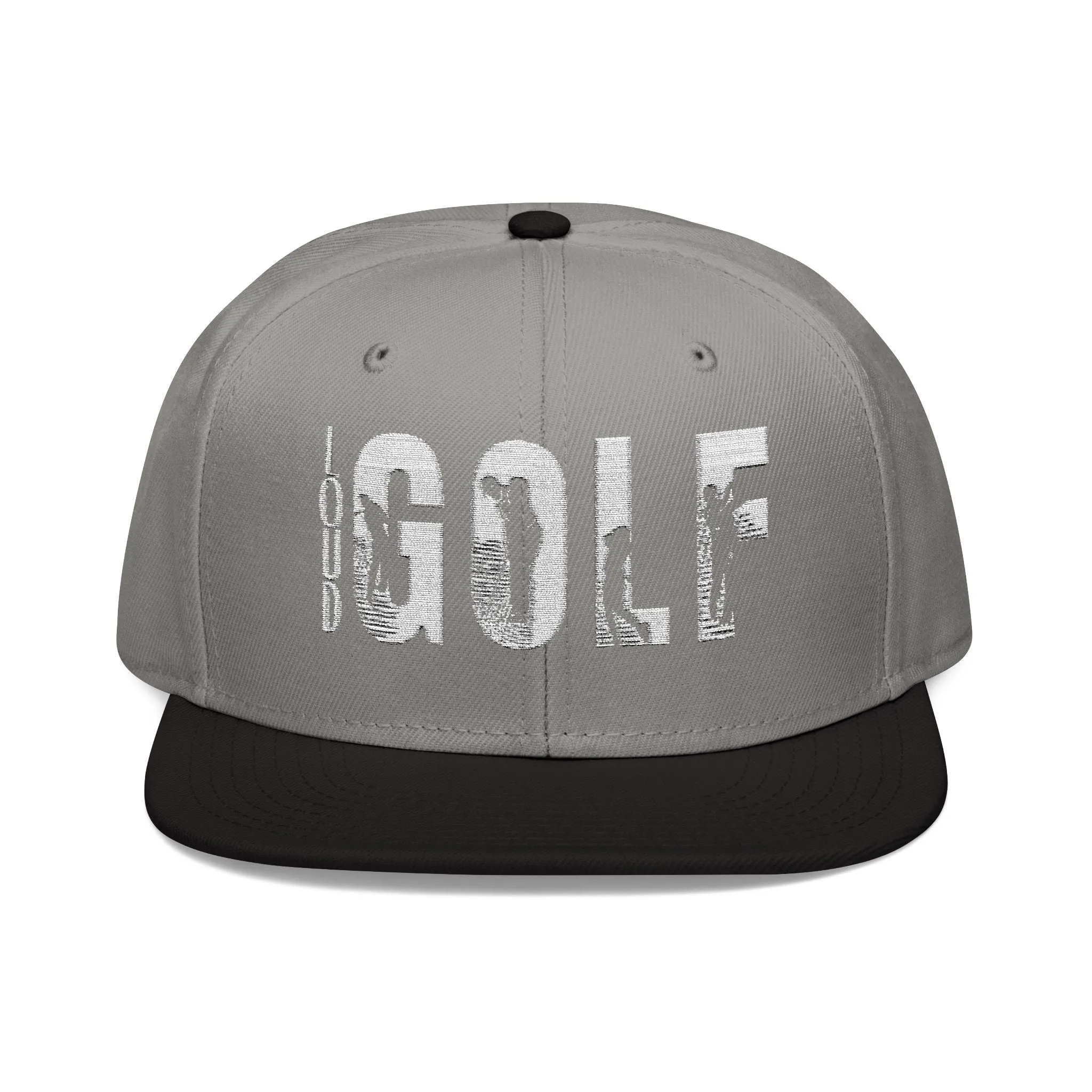 LOUD GOLF Embroidered Snapback Hat - Trendy Headwear for Golf Enthusiasts -Hats
