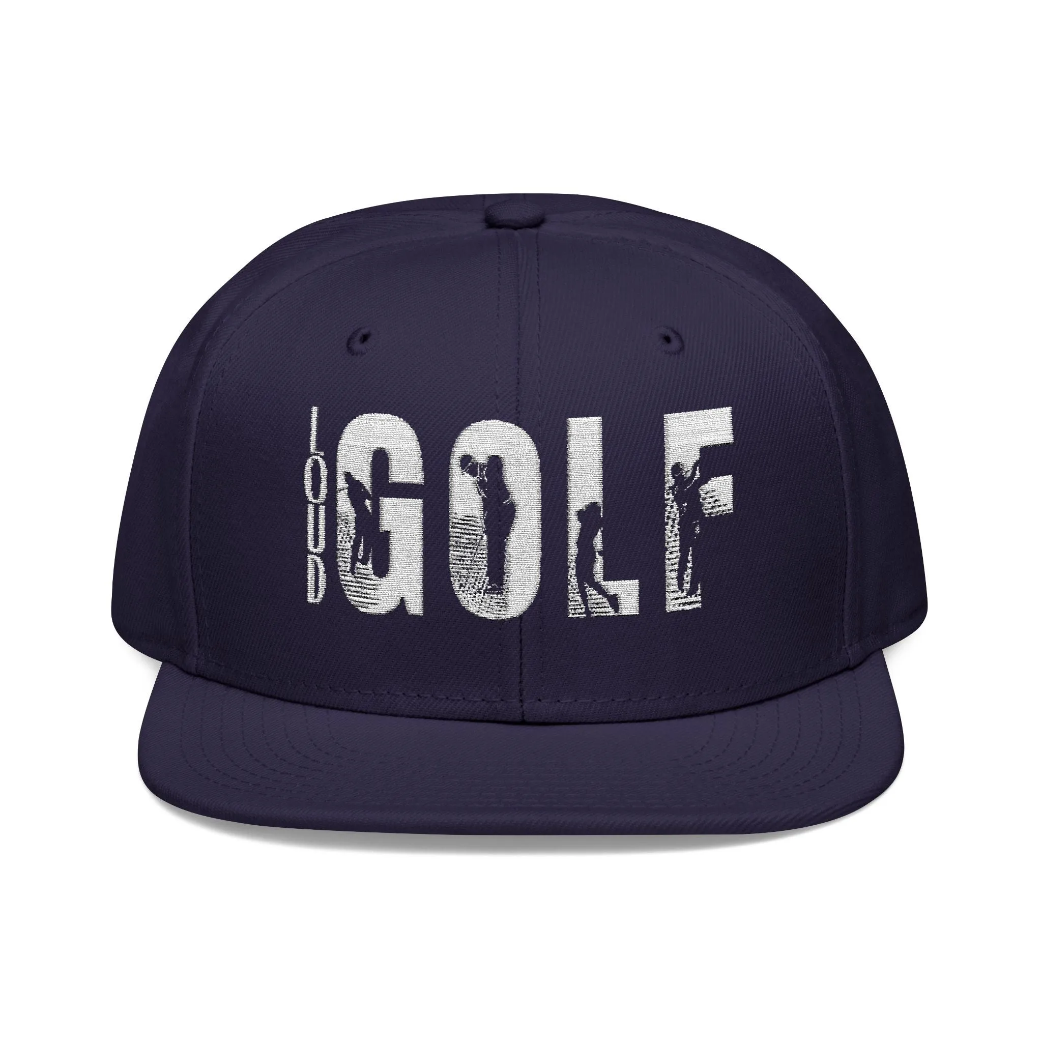 LOUD GOLF Embroidered Snapback Hat - Trendy Headwear for Golf Enthusiasts -Hats