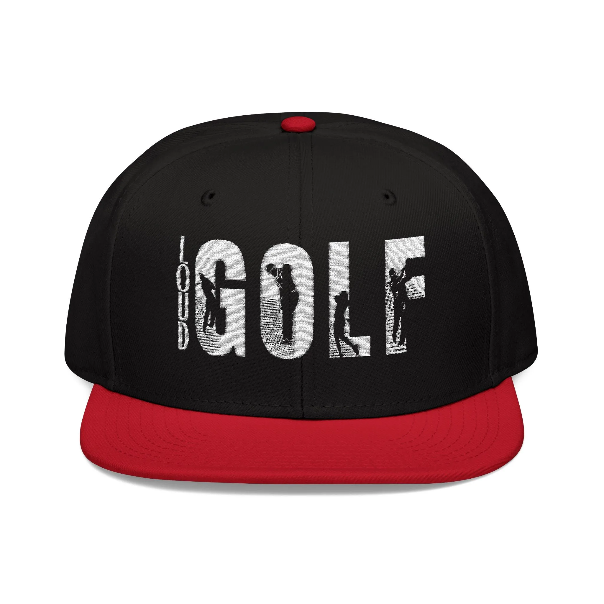 LOUD GOLF Embroidered Snapback Hat - Trendy Headwear for Golf Enthusiasts -Hats
