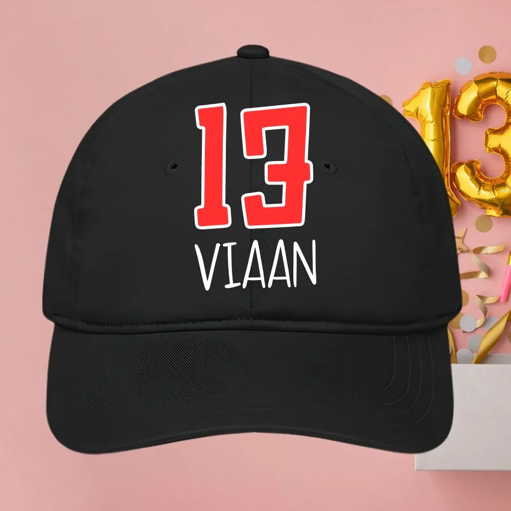 Personalized Cap for 13th Birthday Celebration
