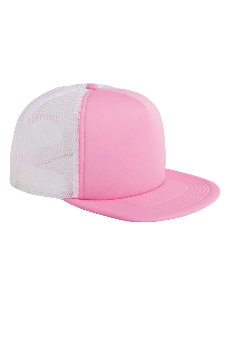 Pink Disco Pumpkin Foam Front Mesh Trucker Cap