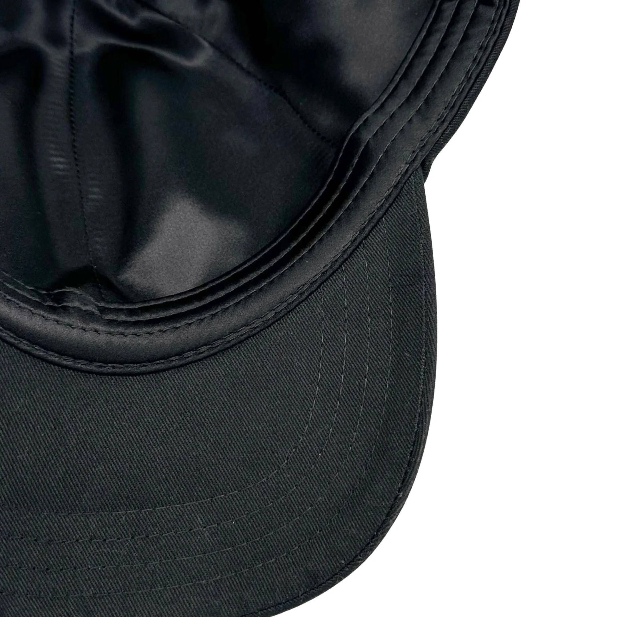 Silk-lined Baseball Cap With Open Back For Curly Hairs & Pony Tails - Cowboy Blue