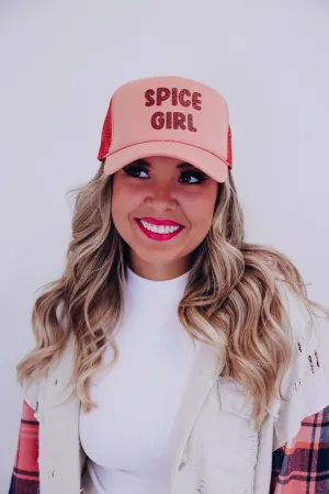 Spice Girl Trucker Hat- Dusty Rose