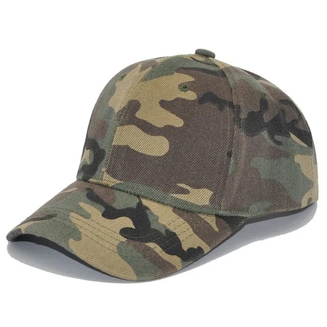 Spring Adjustable Cotton Cap Men Women Multicolor Ponytail Baseball Caps Outdoor Leisure Sun Hat Camouflage Hats Free Shipping